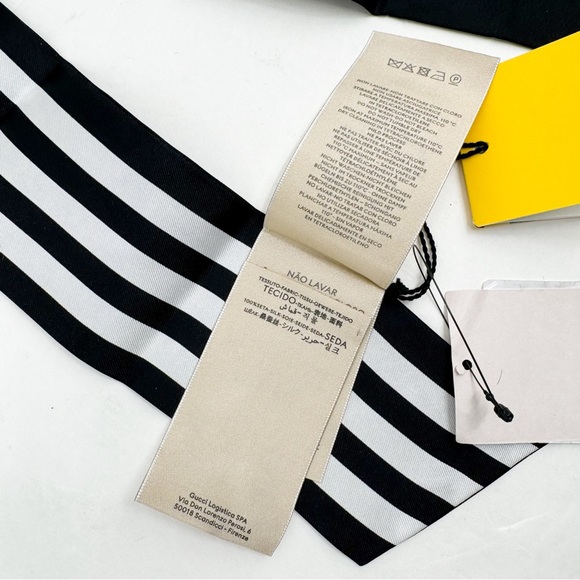 Gucci X Adidas Striped Silk Neck Bow 🔥🔥👀👀 - Picture 10 of 12